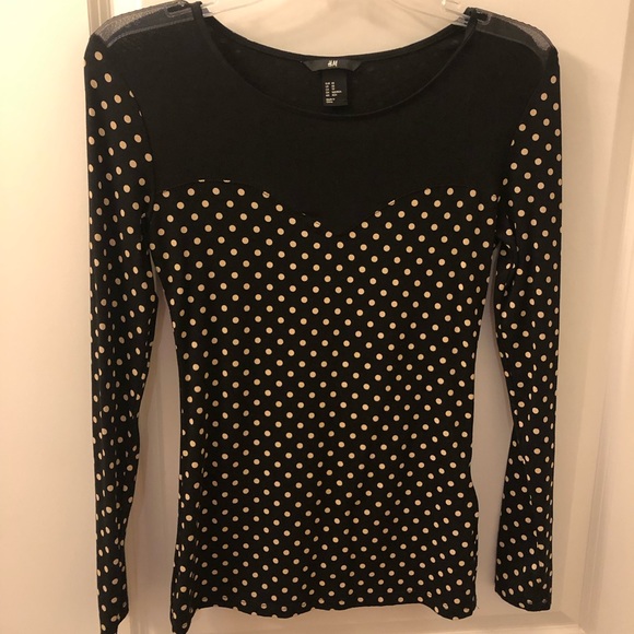 H&M polka dot long sleeve - Picture 2 of 4